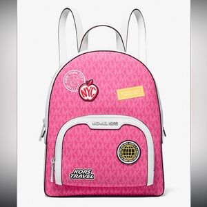 MK Jaycee Medium Embellished Signature Logo Backpack